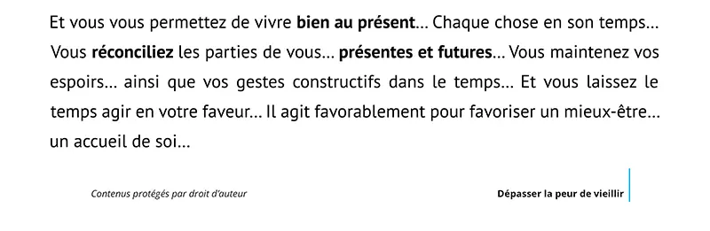 script hypnotique gérascophobie