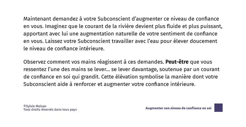 visualisation augmenter son niveau de confiance