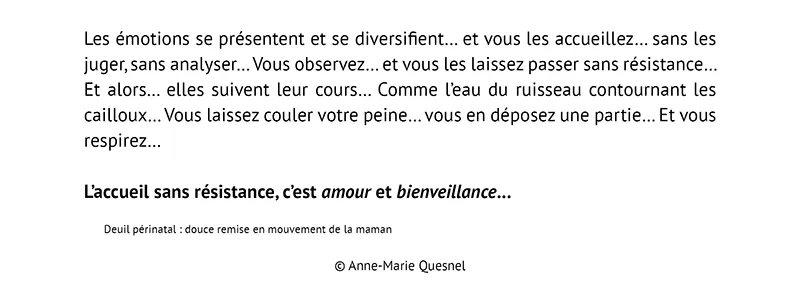 visualisation hypnotique deuil périnatal