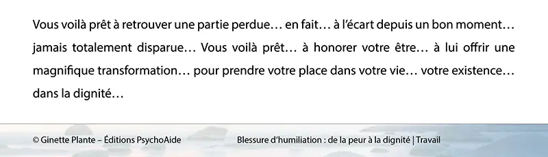 visualisation hypnotique blessure d’humiliation