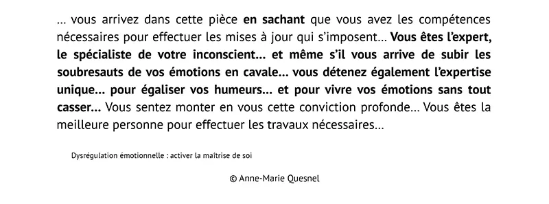 visualisation hypnotique dysrégulation émotionnelle